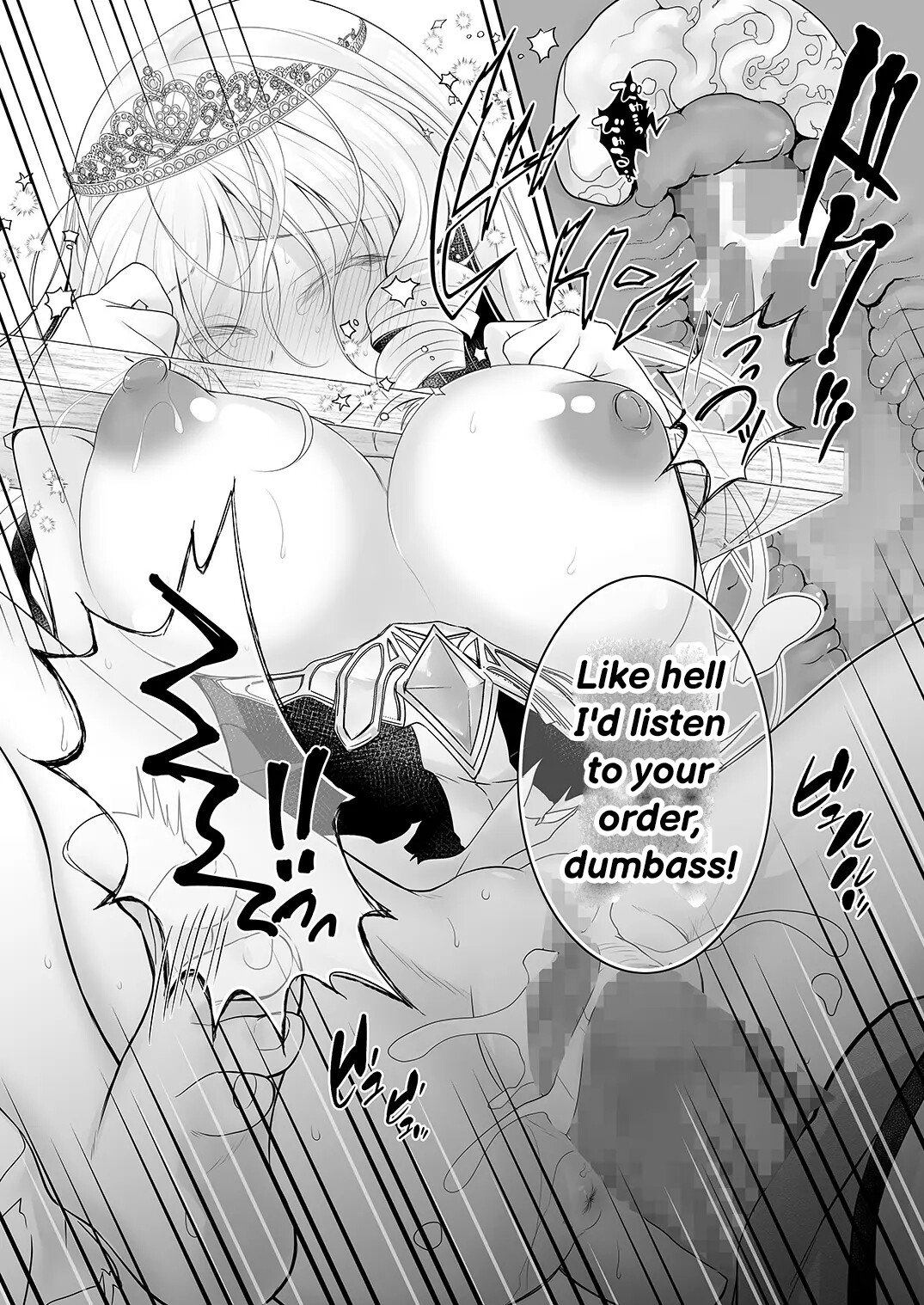 Hentai Manga Comic-Otherworld Gangrape 2 ~There is No Way A Dignified Princess Knight Succumbs to The Barbarian's Dick~-Read-13